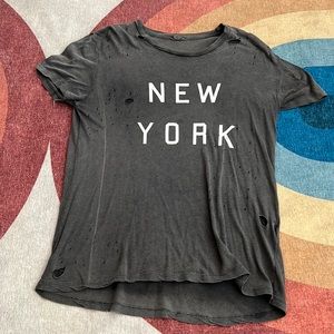 Brandy Melville New York distressed tee OS